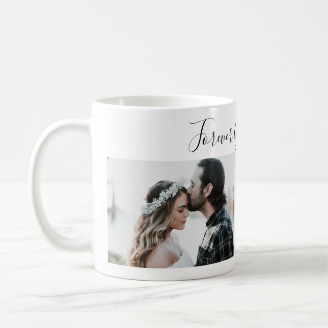 Taza De Café El día de San Valentín Pareja Fotos Mug (Izquierda)