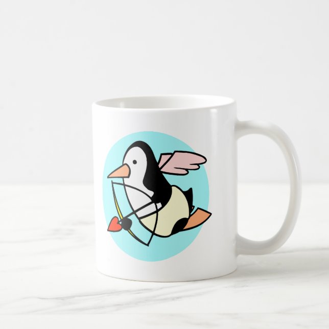 Taza De Café El día de San Valentín Penguin Mug (Derecha)