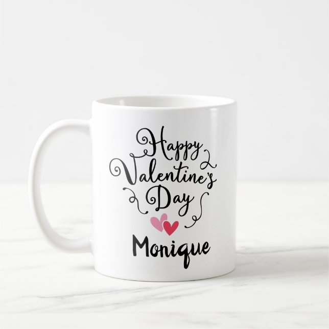 Taza De Café El día de San Valentín personalizado (Izquierda)