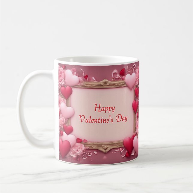 Taza De Café El día de San Valentín personalizado Mug (Izquierda)