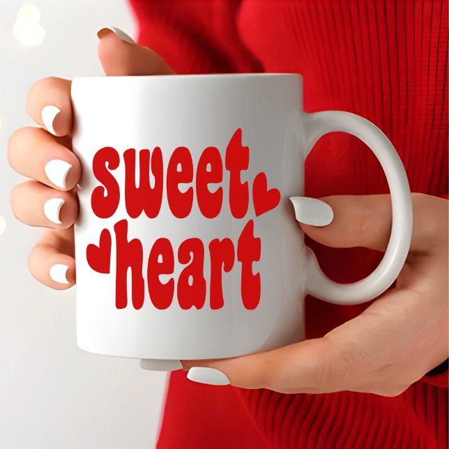Taza De Café El día de San Valentín Rojo moderno (Subido por el creador)