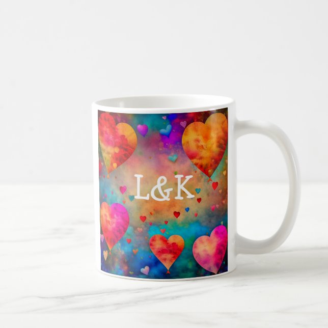 Taza De Café El día de San Valentín Romantic Keepsake personali (Derecha)