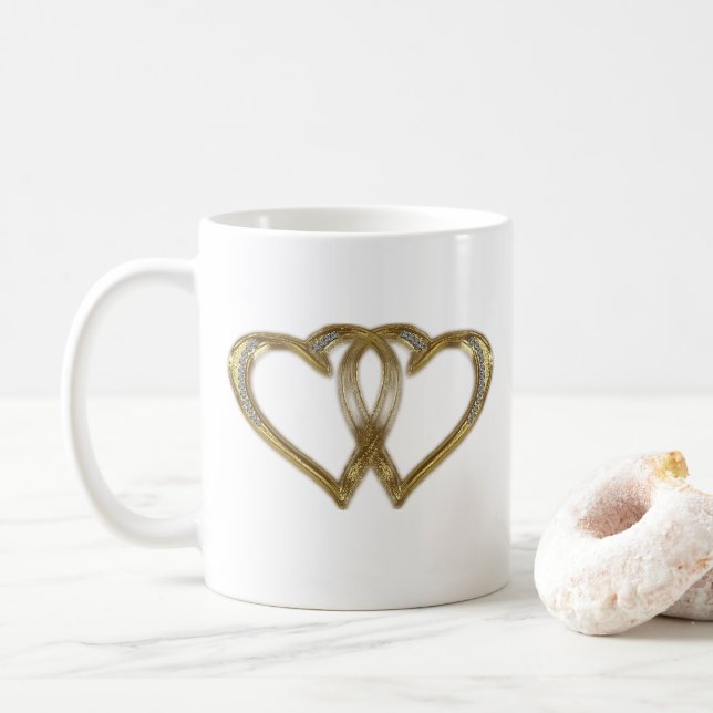 Taza De Café El día de San Valentín Twin Gold (Con donut)