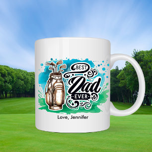 Taza De Café El Día del Mejor Padre de Golf Personalizado