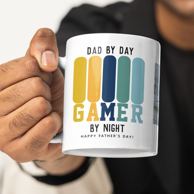 Taza De Café El día del padre del divertido jugador de papá (Subido por el creador)