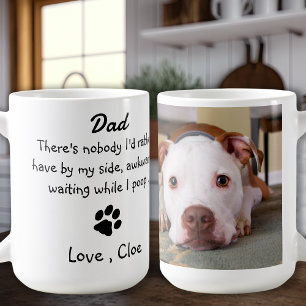Taza De Café El Día del Padre Divertido - Papá Perro de Cumplea