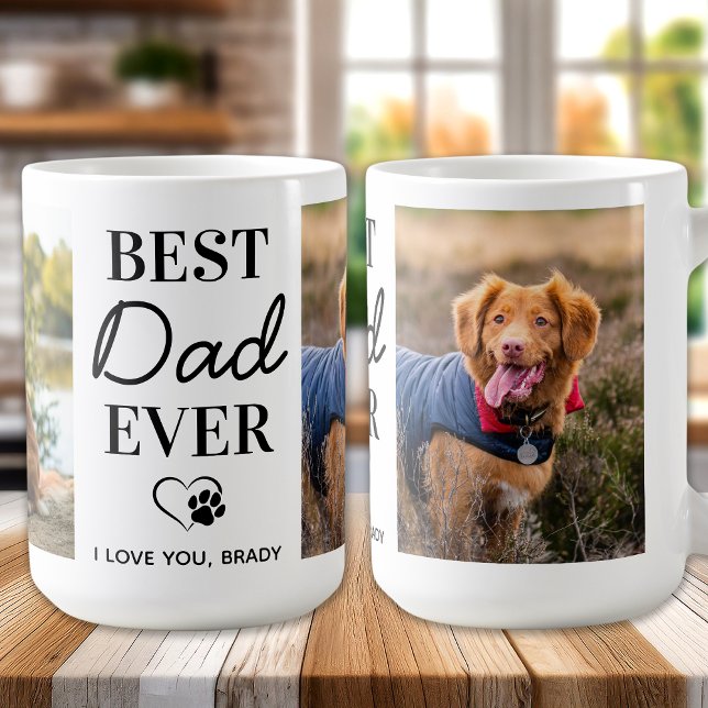 Taza De Café El Día del Padre Perro Fotos Mascotas Personalizad (Subido por el creador)
