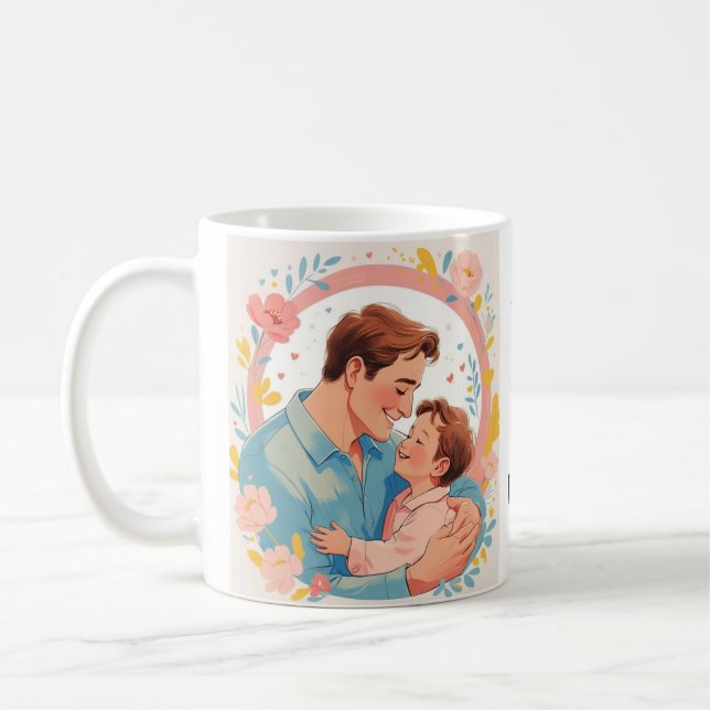 Taza De Café El Día del Padre, sentimiento y aprecio (Izquierda)