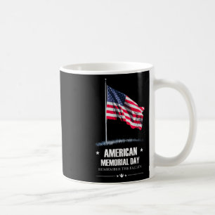 Taza De Café El Día Estadounidense Conmemorativo Recuerda La Ba