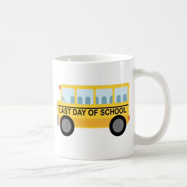 Taza De Café El día pasado de regalo del autobús escolar de la (Derecha)