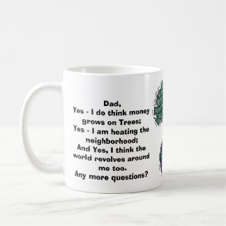 Taza De Café El dinero crece en árboles