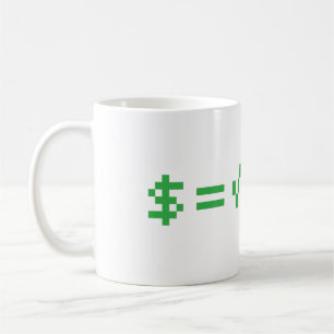 Taza De Café El dinero es la raíz cuadrada del mal