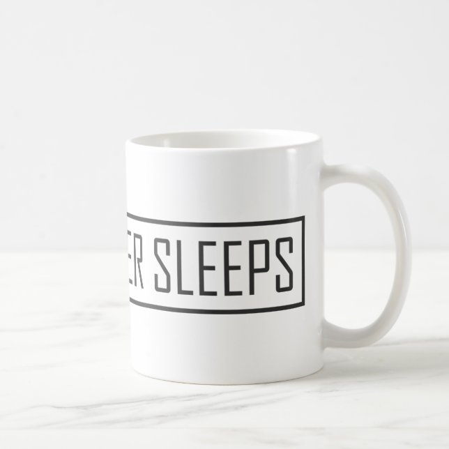 Taza De Café El dinero nunca duerme (Derecha)