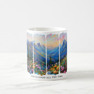 Taza De Café El Dios Cristiano inspirador es bueno
