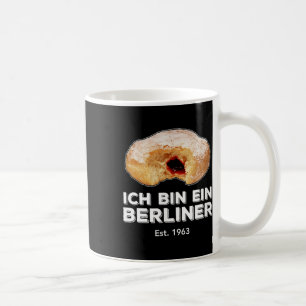 Taza De Café El discurso de Ich Bin Ein Berliner Jelly Donut Fr