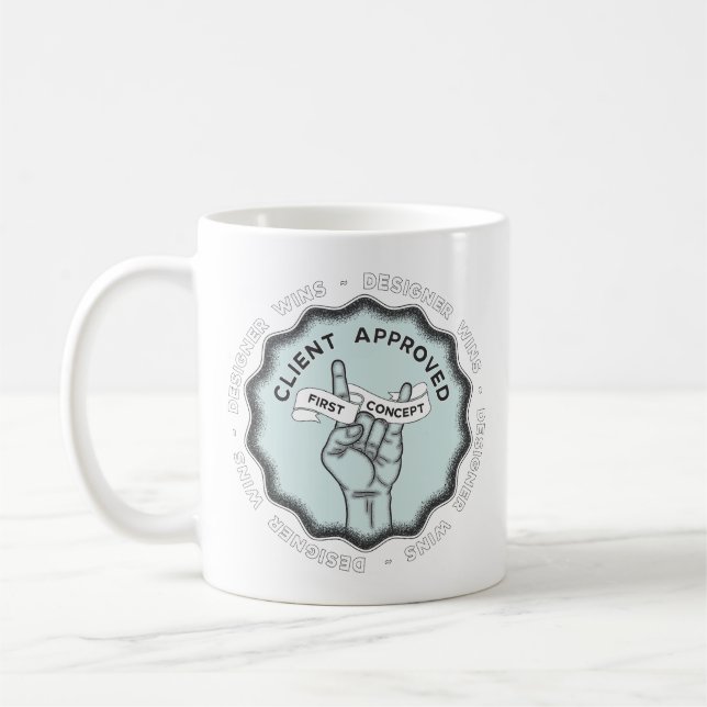 Taza De Café El diseñador gana #1 (Izquierda)