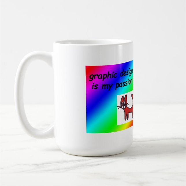 Taza De Café El diseño gráfico es mi pasión (Izquierda)