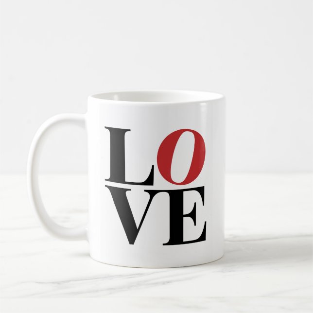 Taza De Café El diseño moderno La Mug Del Amor (Izquierda)