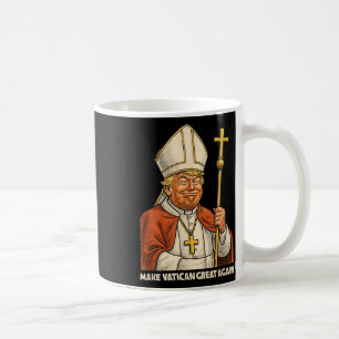 Taza De Café El diseño papal de Trump divertido con las ovejas