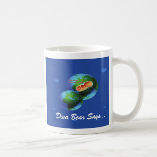 Taza De Café el divabearglobe, el oso de la diva dice…, vida