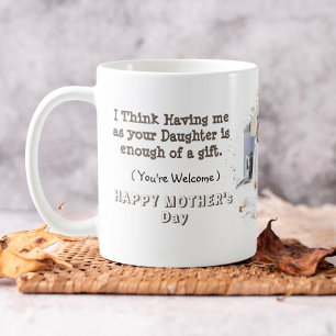 Taza De Café El divertido día de la madre desde la hija