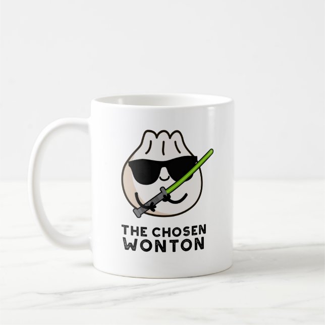 Taza De Café El divertido paquete de comida de Wonton elegido (Izquierda)