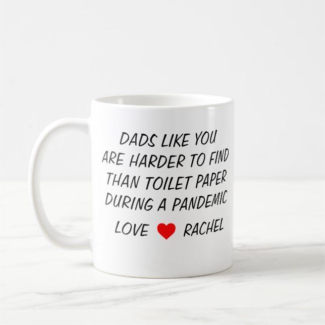 Taza De Café El divertido regalo personalizado del día del padr (Izquierda)