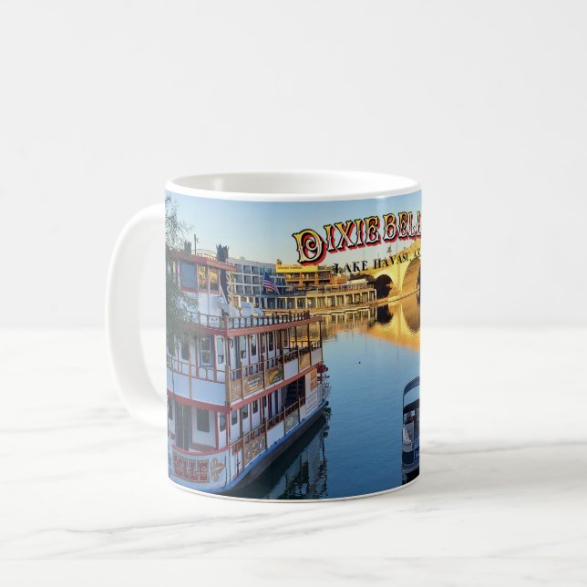 Taza De Café El Dixie Belle Lake Havasu, Az. (Anverso izquierdo)