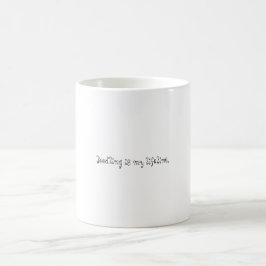 Taza De Café El Doodling es mi cuerda de salvamento