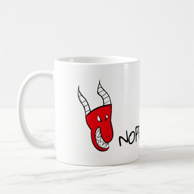 Taza De Café El Dragón Enfadado Tiene Corazón (Izquierda)