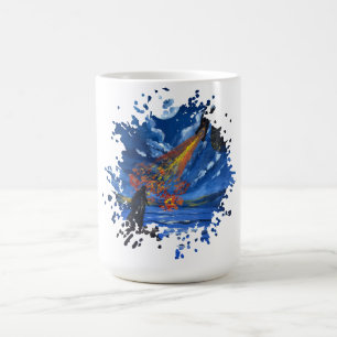 Taza De Café El dragón - Obra de arte hecha a mano