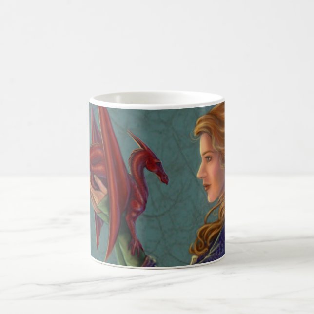 Taza De Café El dragón rojo joven (Centro)