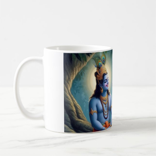 Taza De Café El dúo divino: Mahadev y Shrikrishna Masterpiec (Izquierda)