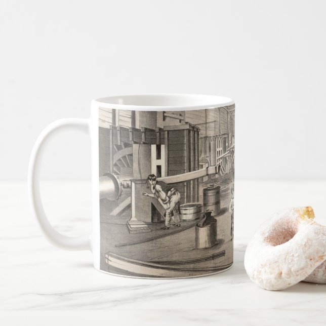 Taza De Café El Edificio Interior De H.C. Redington & Company (Con donut)