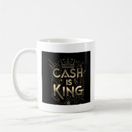 Taza De Café El efectivo es el rey _Mug