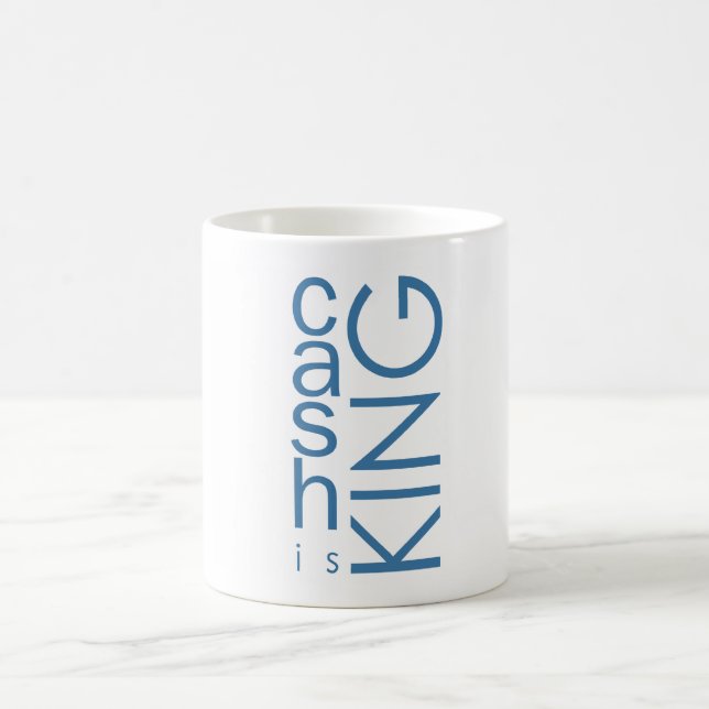 Taza De Café El efectivo es rey (Centro)