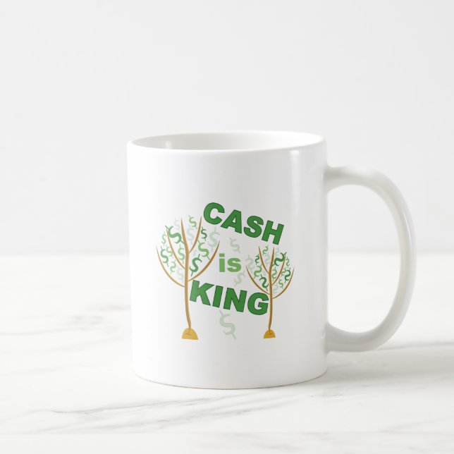Taza De Café El efectivo es rey (Derecha)