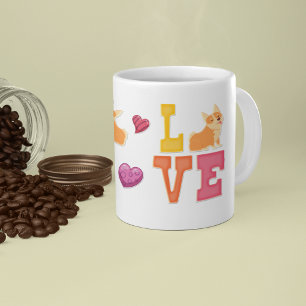Taza De Café El El día de San Valentín lindo Corgi Dog Lover Gi