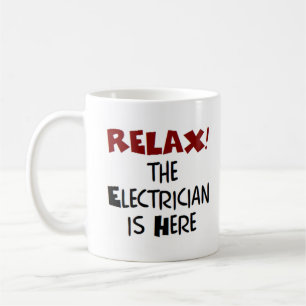 Taza De Café el electricista está aquí