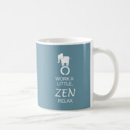 Taza De Café El elefante Enso del zen se relaja