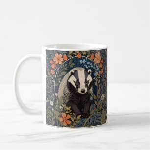 Taza De Café El elegante William Morris inspiró a Badger