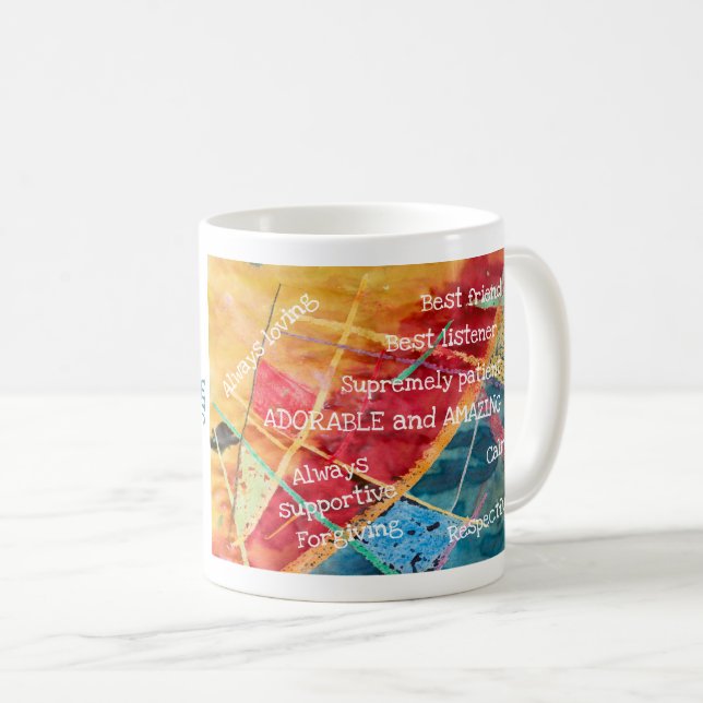 Taza De Café El elegante y moderno día de la abuela es asombros (Anverso derecho)