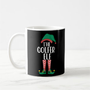 Taza De Café El Elfo Golfista Familia de Golf Coincidente Navid
