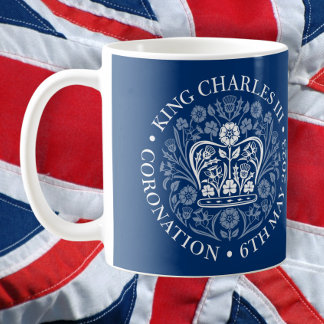 Taza De Café El emblema de la coronación del rey Carlos 2023