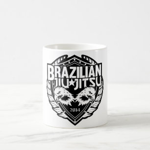 Taza De Café El emblema del Personalizable brasileño Jiu Jitsu