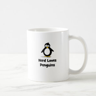 Taza De Café El empollón ama pingüinos