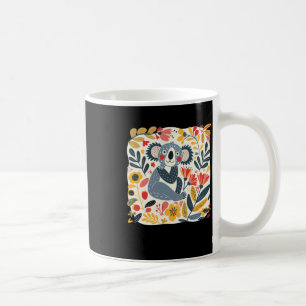 Taza De Café El Encantador Ilustracion De Un Koala Rodeado