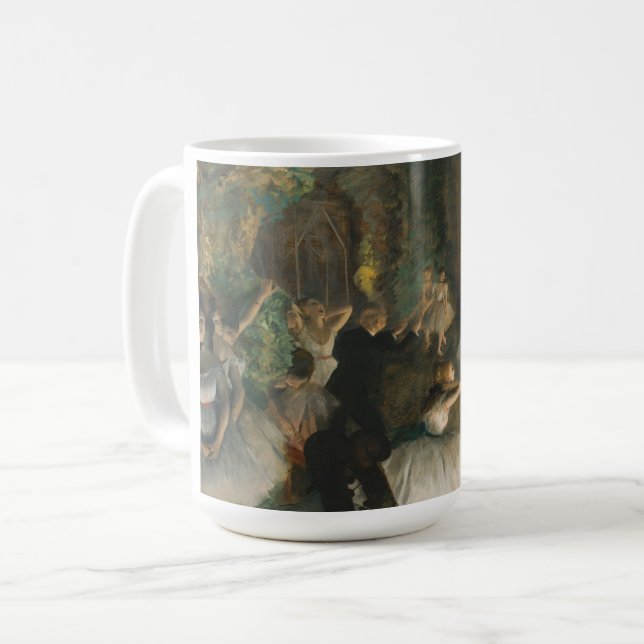Taza De Café El ensayo del ballet en escena de Degas: (Anverso izquierdo)