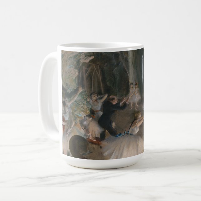 Taza De Café El ensayo en escena de Degas: (Anverso izquierdo)