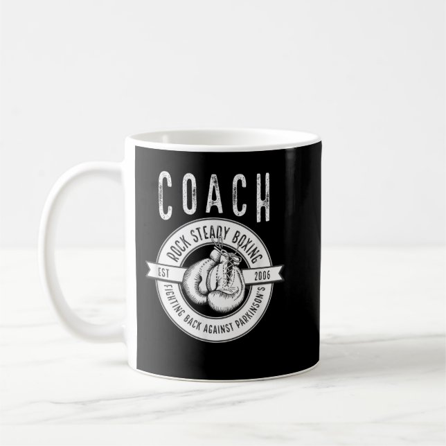 Taza De Café El entrenador de boxeo Rock Steady contra el Parki (Izquierda)